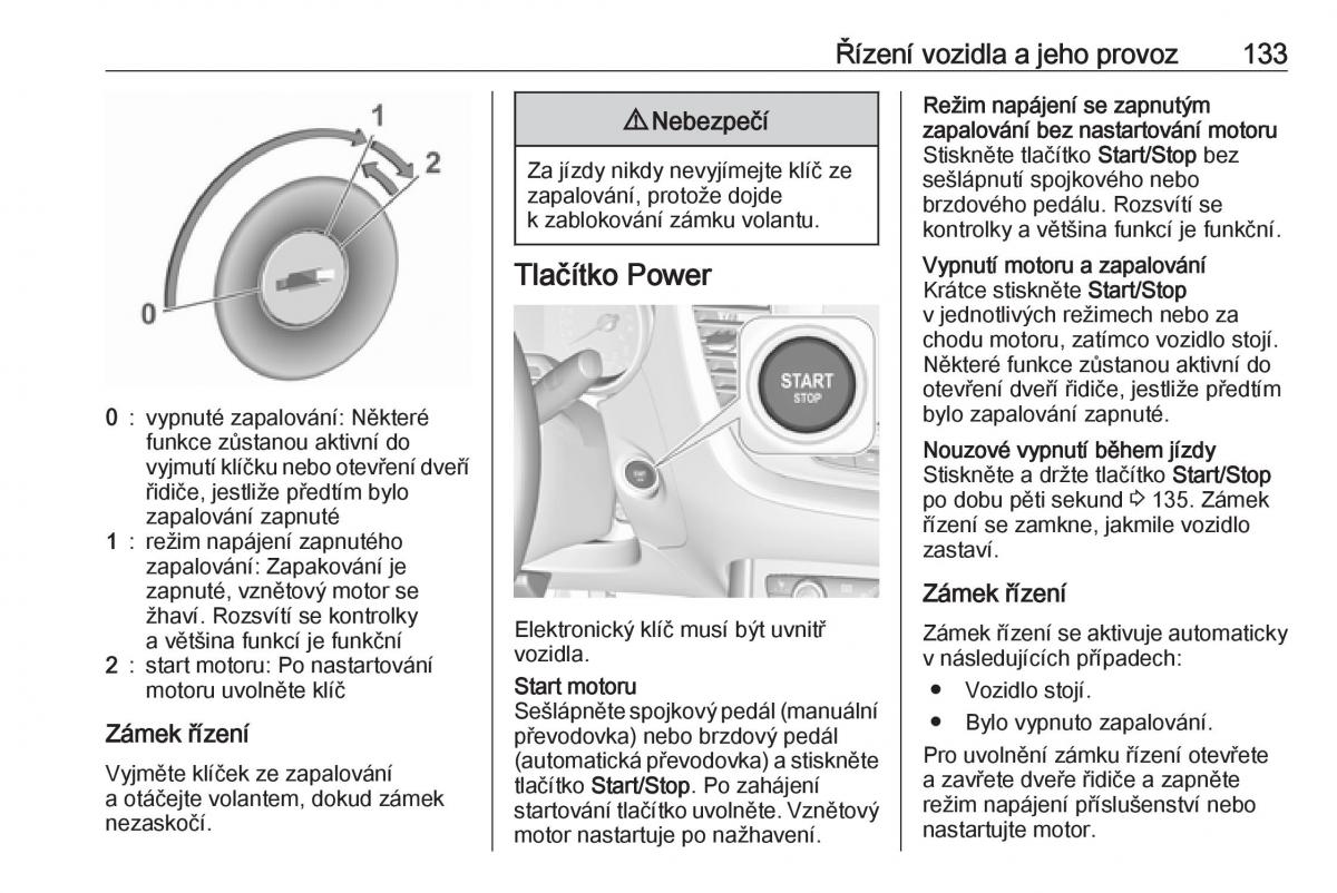 Opel Crossland X navod k obsludze / page 135