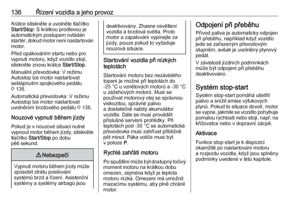 Opel Crossland X navod k obsludze / page 138