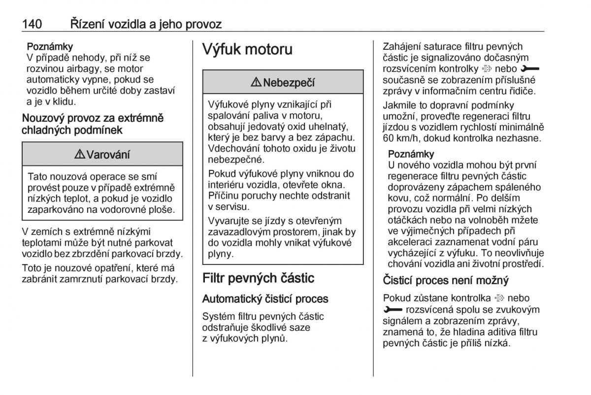 Opel Crossland X navod k obsludze / page 142