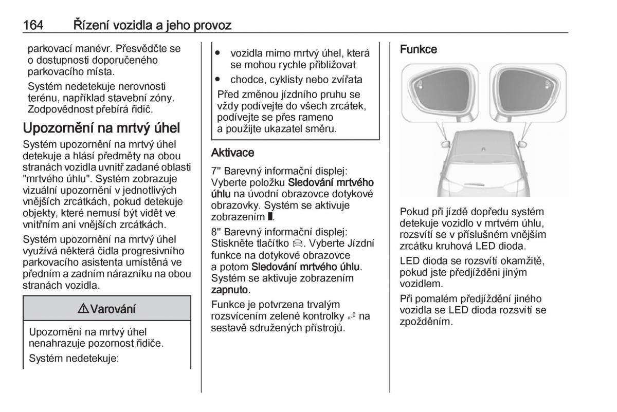 Opel Crossland X navod k obsludze / page 166