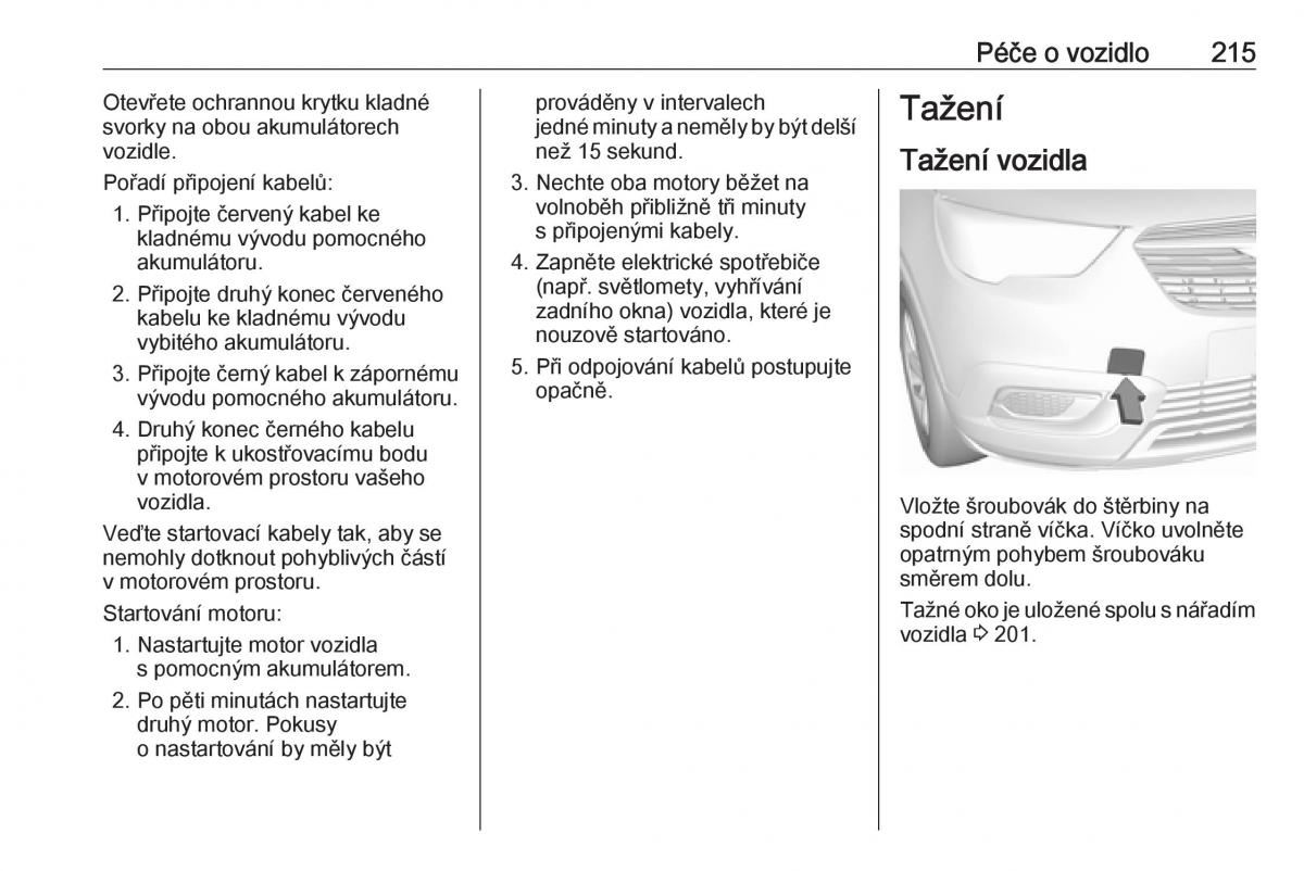 Opel Crossland X navod k obsludze / page 217