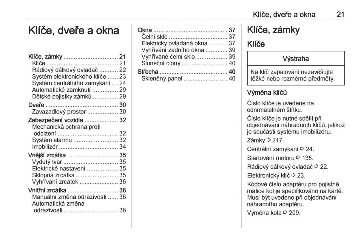 Opel Crossland X navod k obsludze / page 23