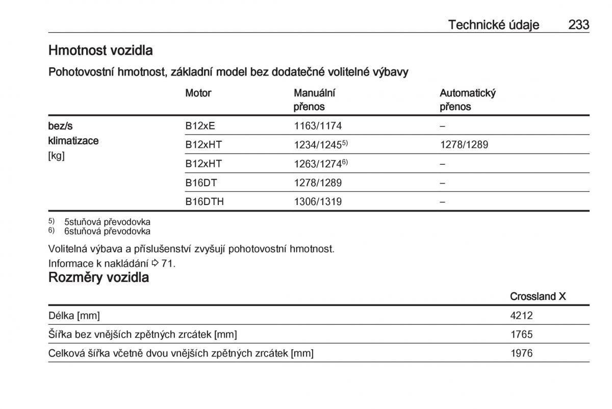 Opel Crossland X navod k obsludze / page 235