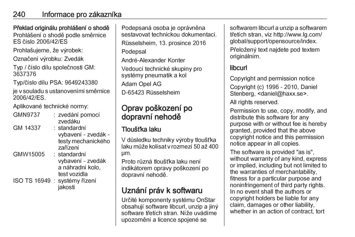 Opel Crossland X navod k obsludze / page 242