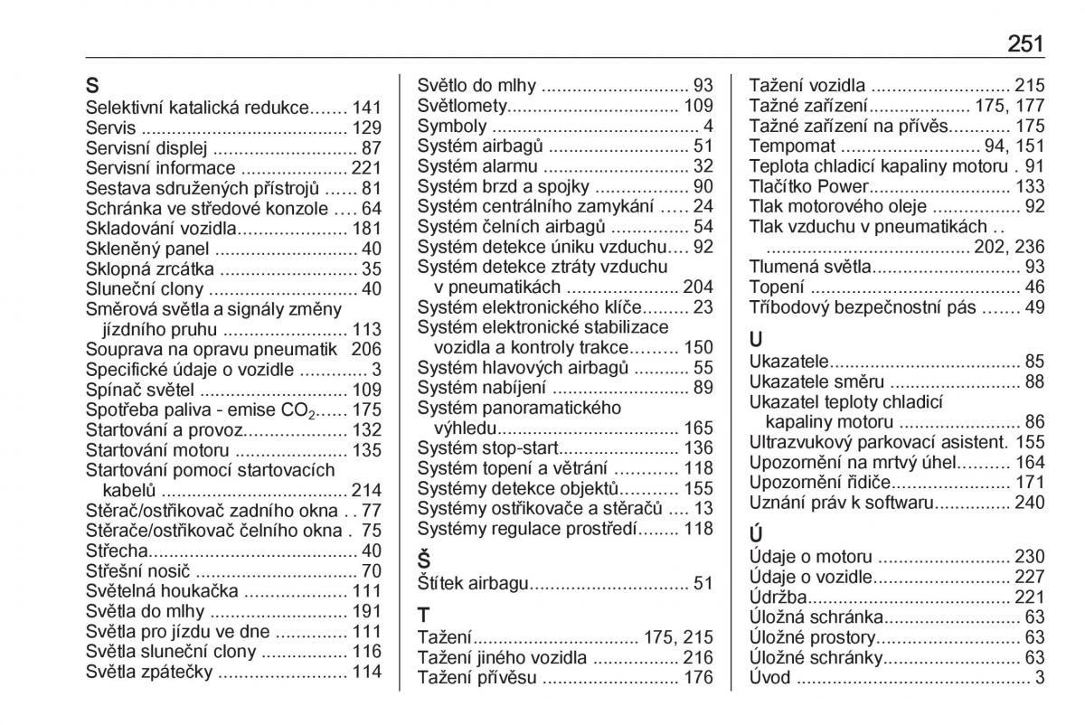 Opel Crossland X navod k obsludze / page 253