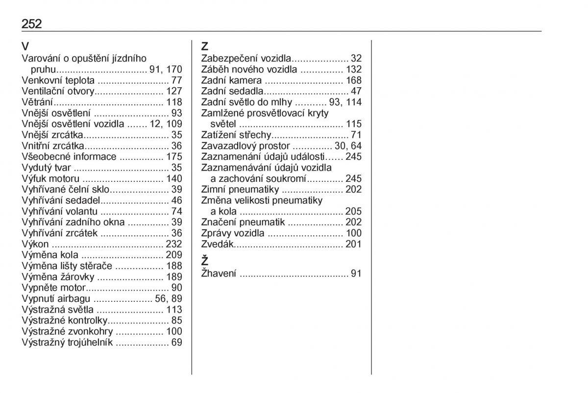 Opel Crossland X navod k obsludze / page 254