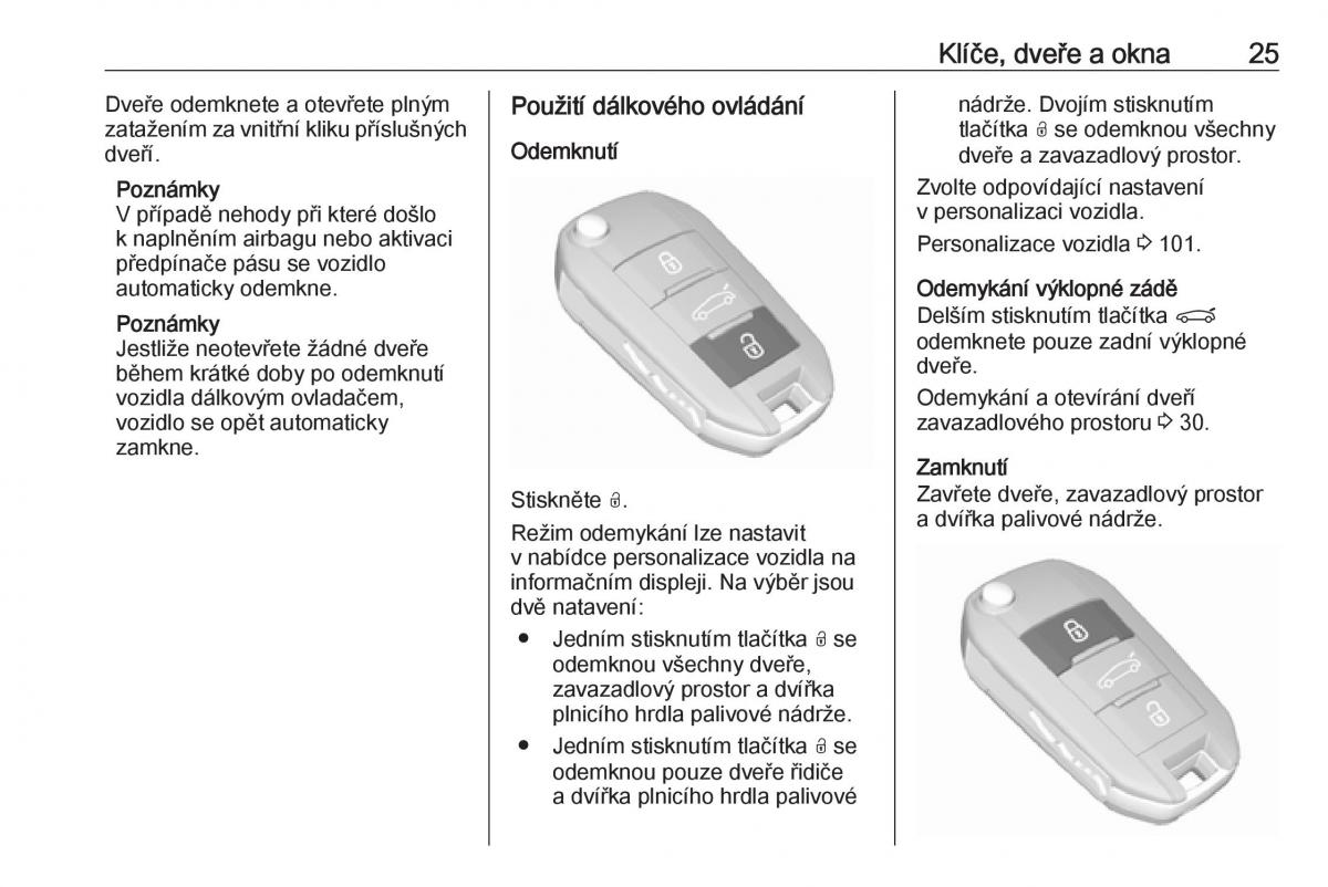 Opel Crossland X navod k obsludze / page 27