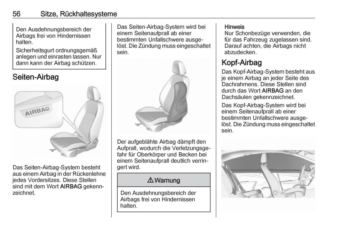 Opel Crossland X Handbuch / page 58