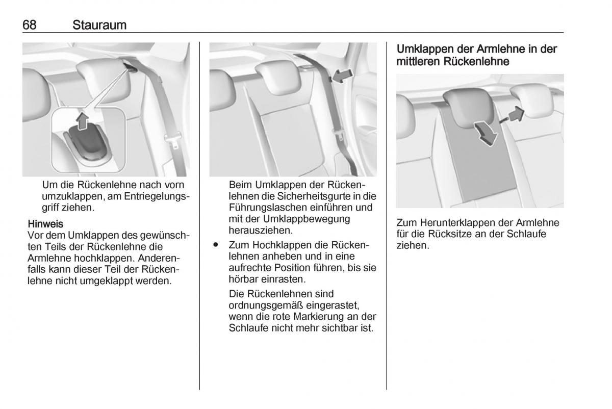 Opel Crossland X Handbuch / page 70