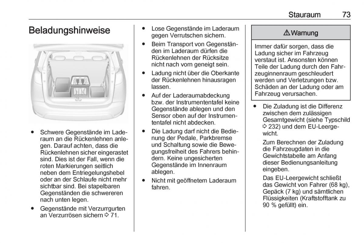 Opel Crossland X Handbuch / page 75