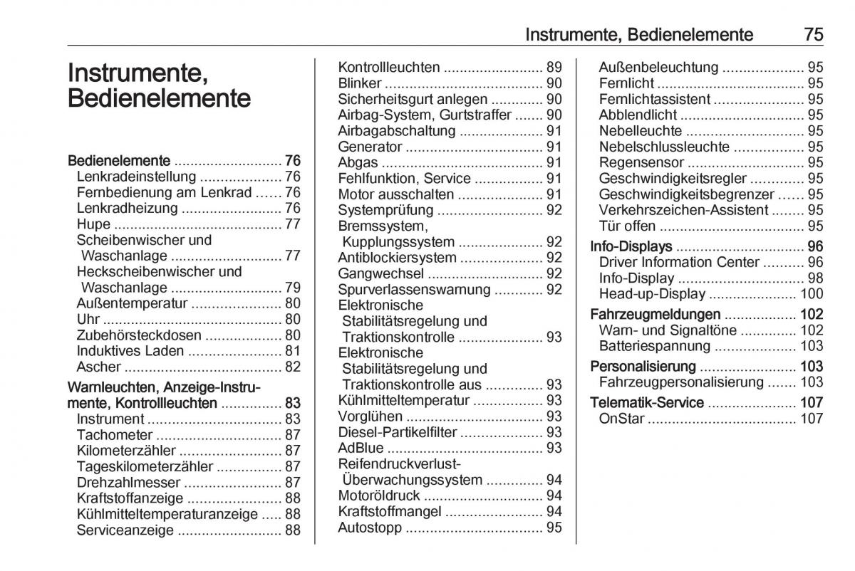 Opel Crossland X Handbuch / page 77