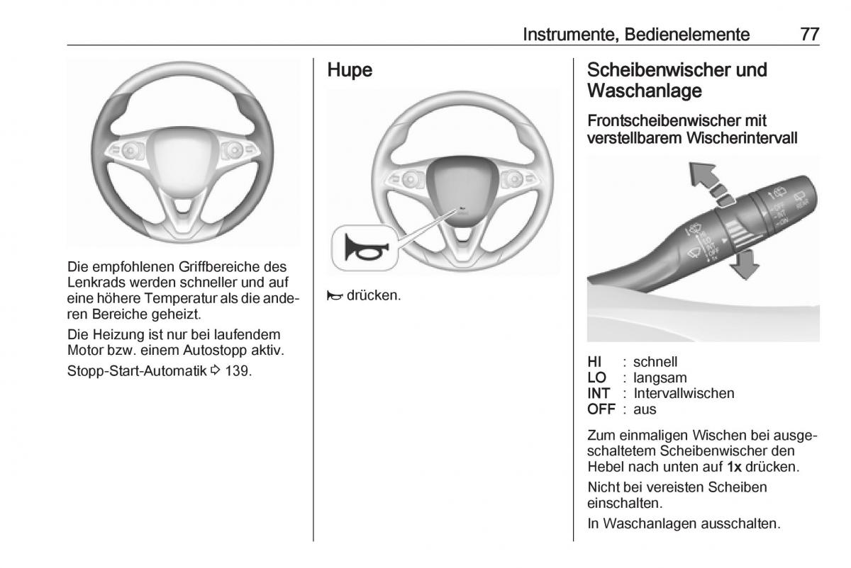 Opel Crossland X Handbuch / page 79