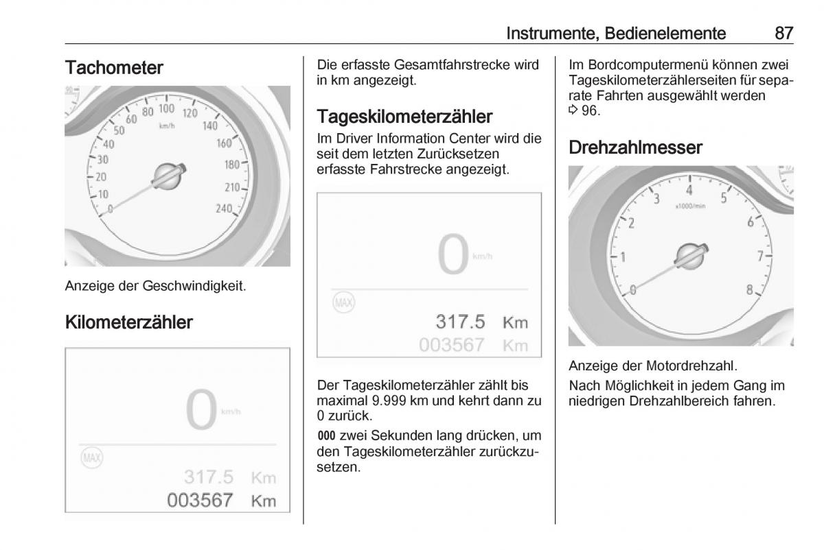 Opel Crossland X Handbuch / page 89