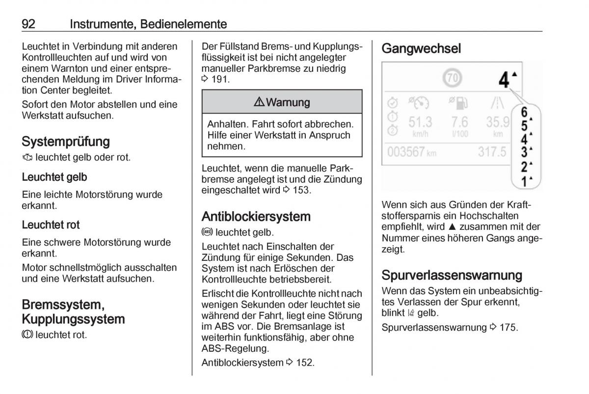 Opel Crossland X Handbuch / page 94