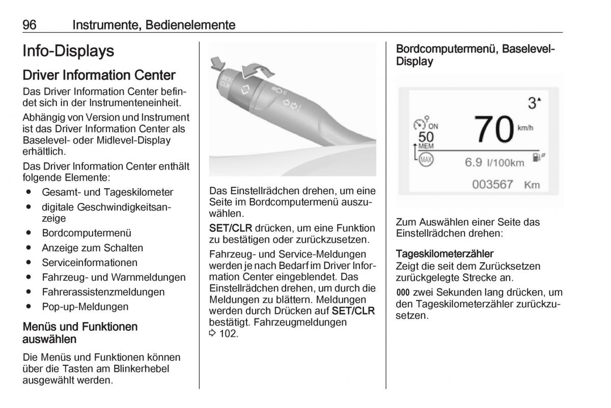 Opel Crossland X Handbuch / page 98