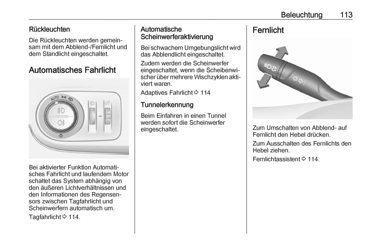 Opel Crossland X Handbuch / page 115