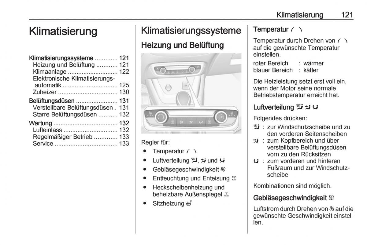 Opel Crossland X Handbuch / page 123