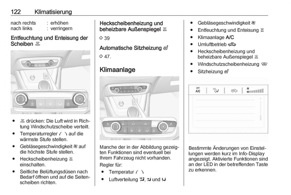 Opel Crossland X Handbuch / page 124