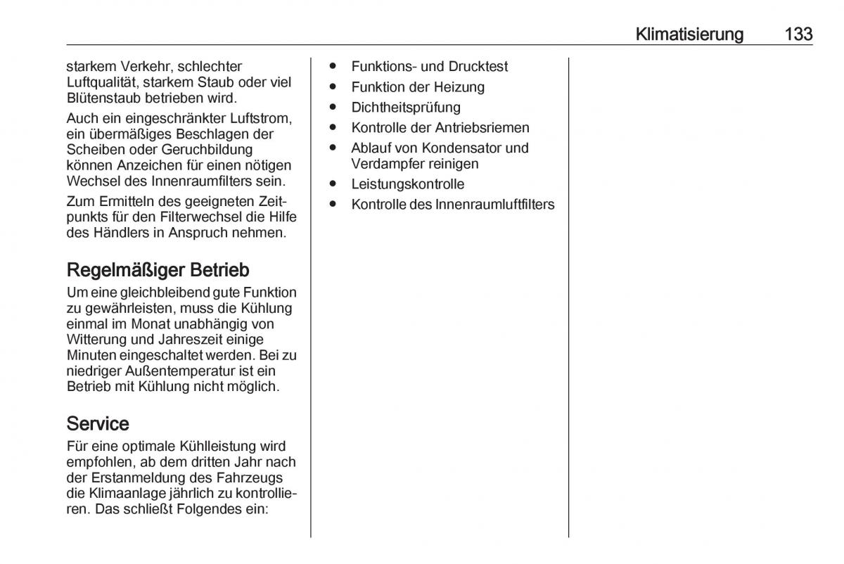 Opel Crossland X Handbuch / page 135