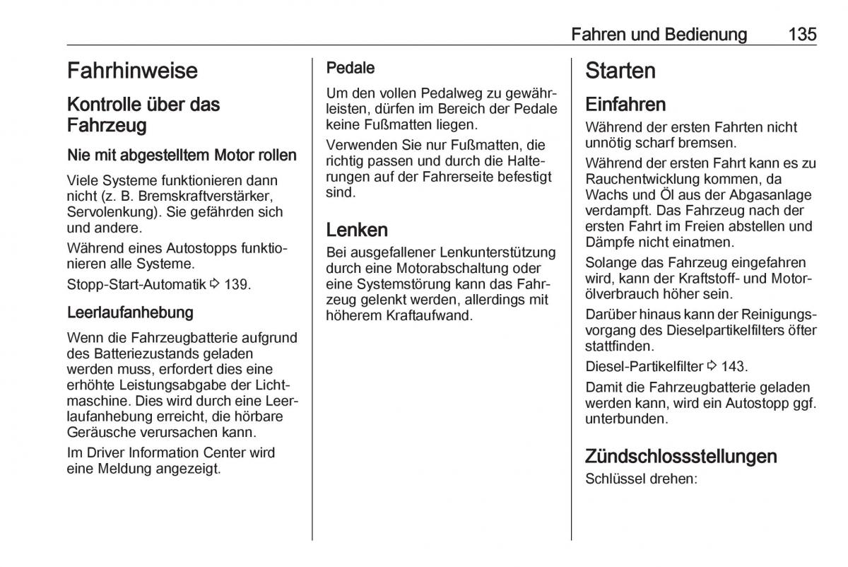 Opel Crossland X Handbuch / page 137