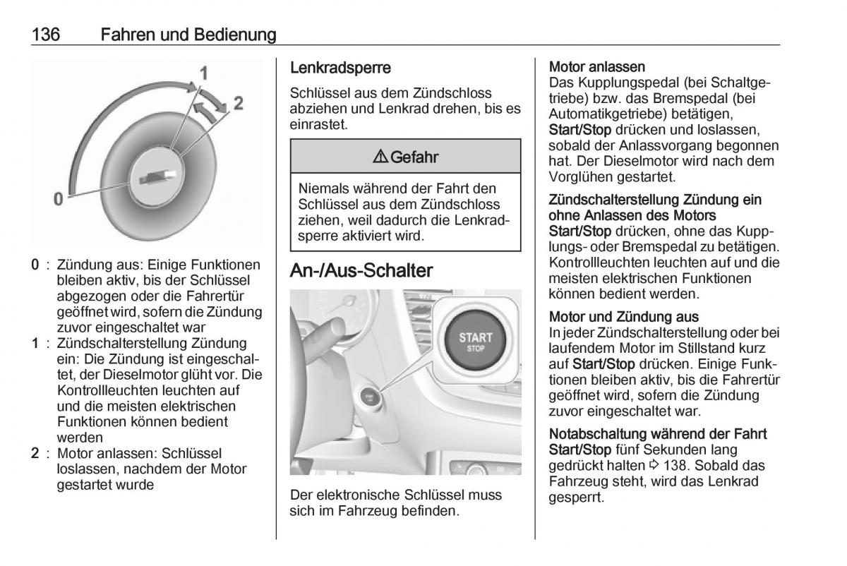 Opel Crossland X Handbuch / page 138