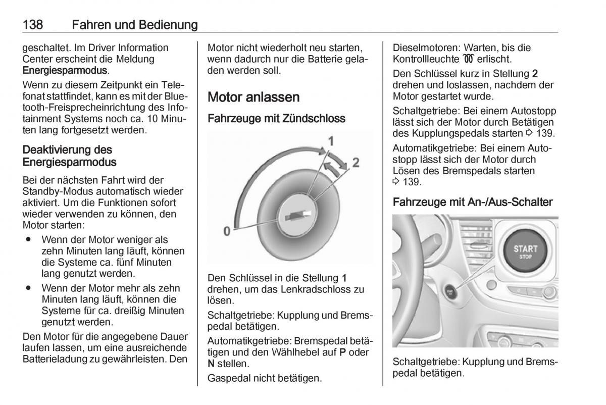 Opel Crossland X Handbuch / page 140