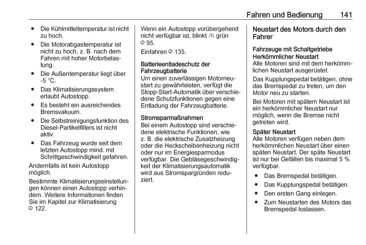 Opel Crossland X Handbuch / page 143