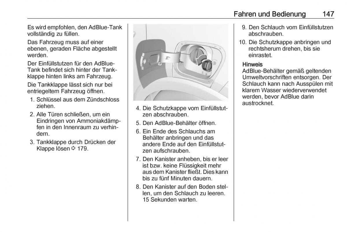 Opel Crossland X Handbuch / page 149