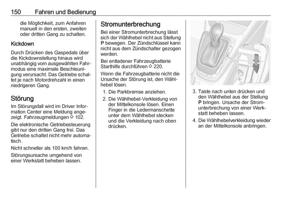 Opel Crossland X Handbuch / page 152