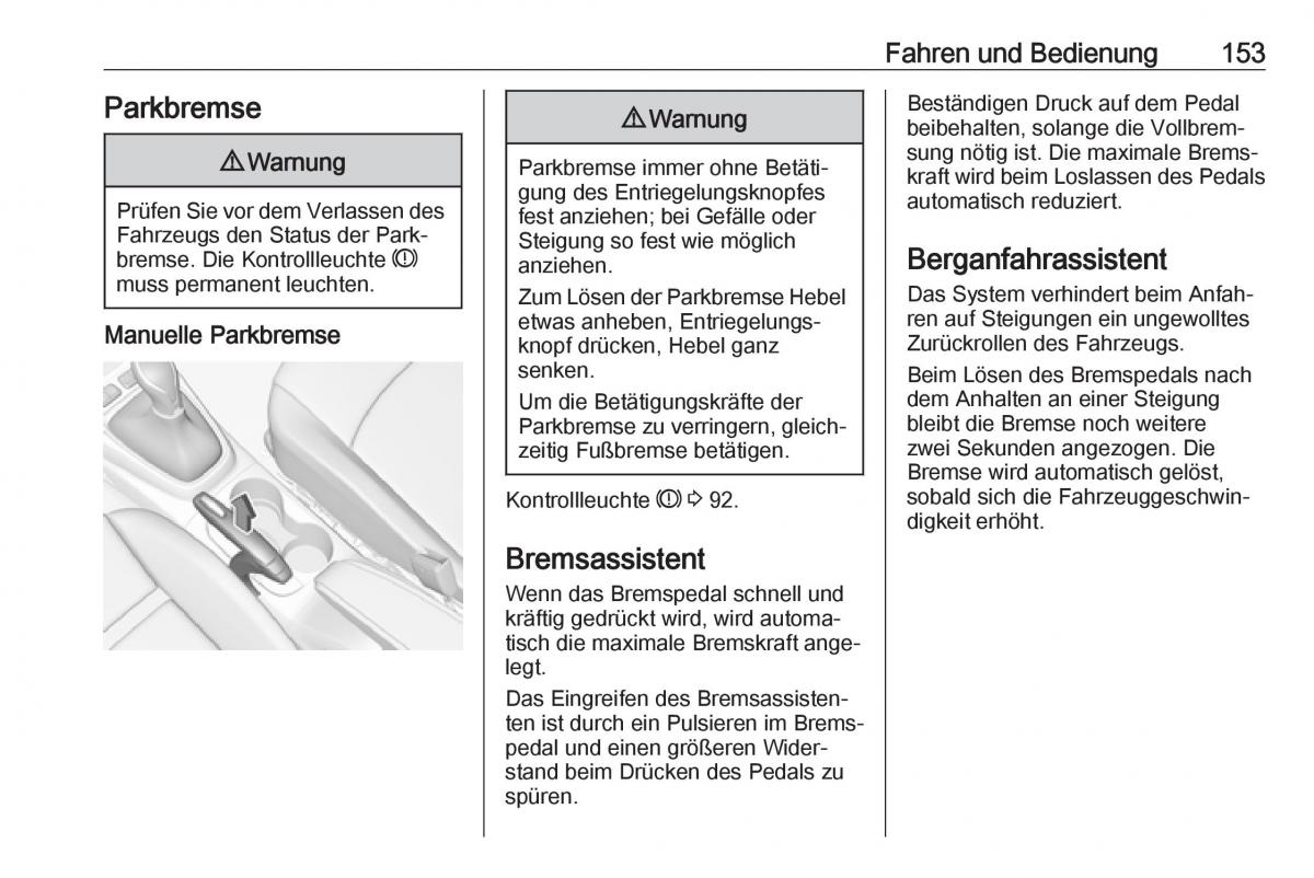 Opel Crossland X Handbuch / page 155