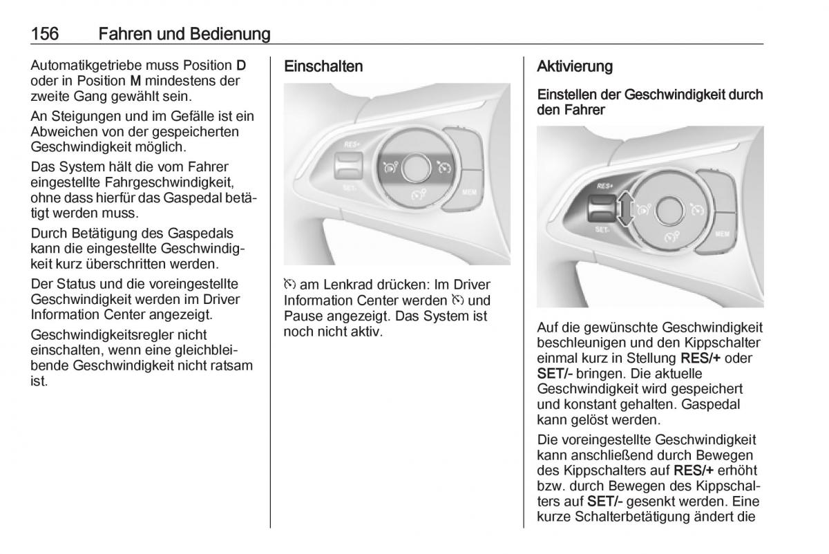 Opel Crossland X Handbuch / page 158