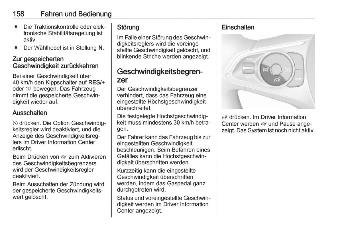 Opel Crossland X Handbuch / page 160