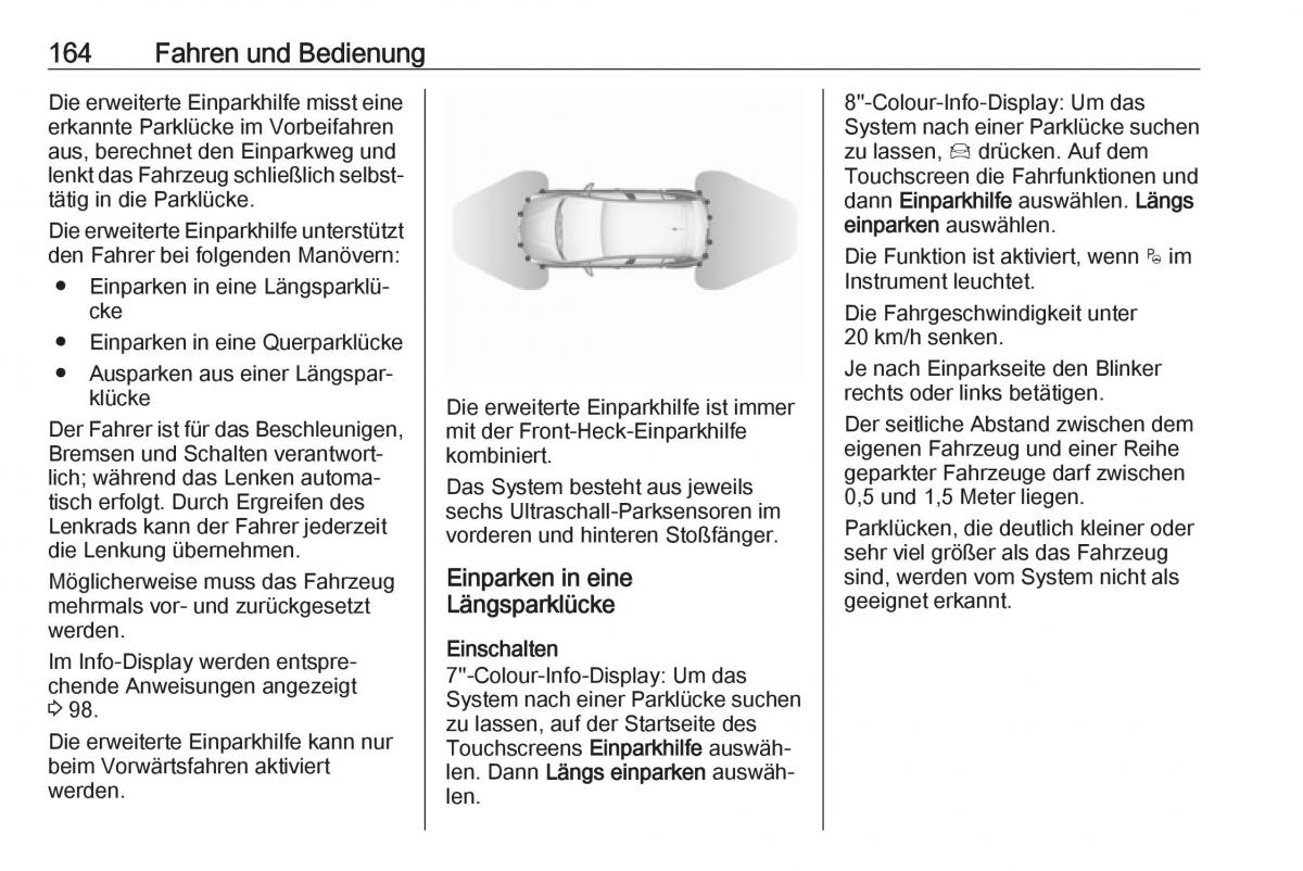 Opel Crossland X Handbuch / page 166