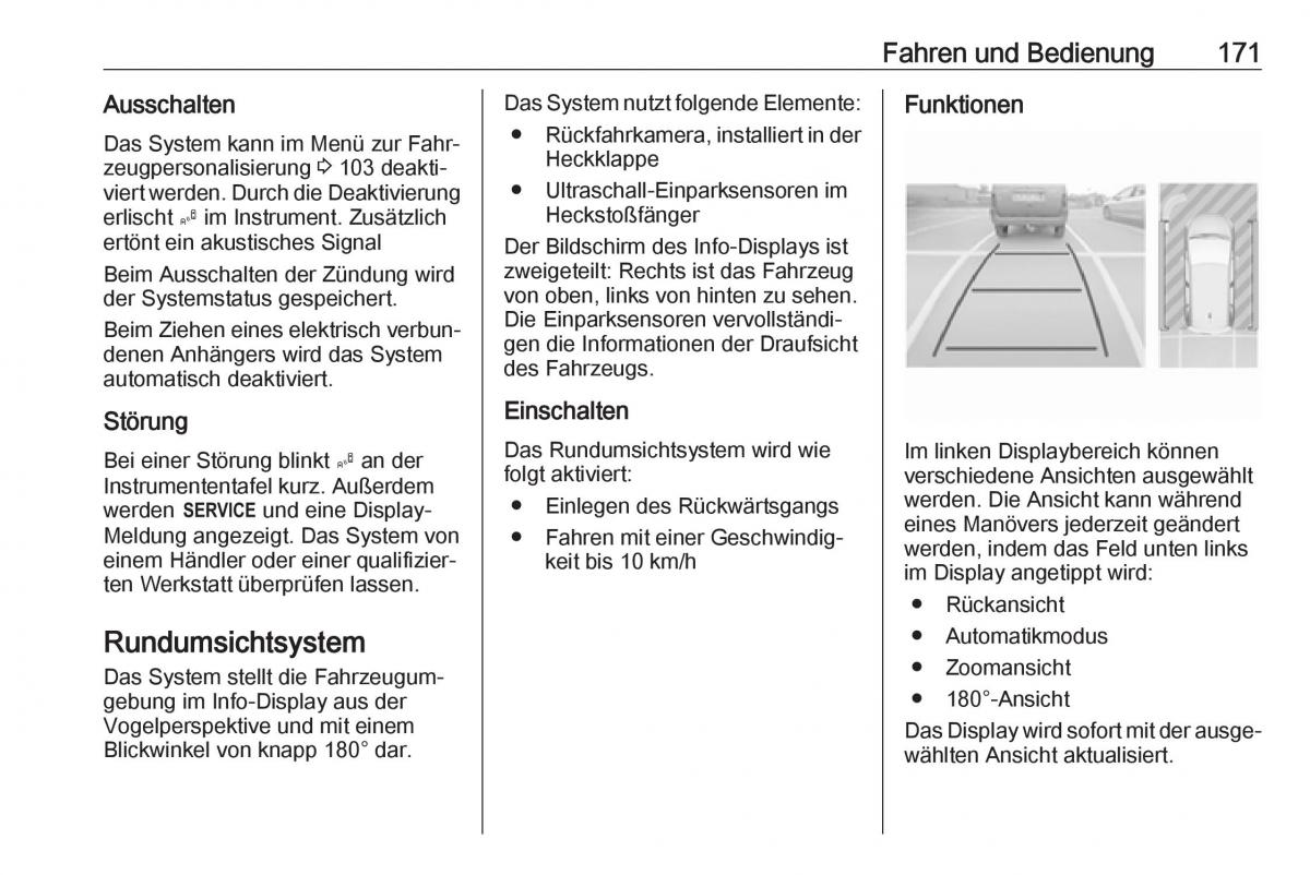 Opel Crossland X Handbuch / page 173