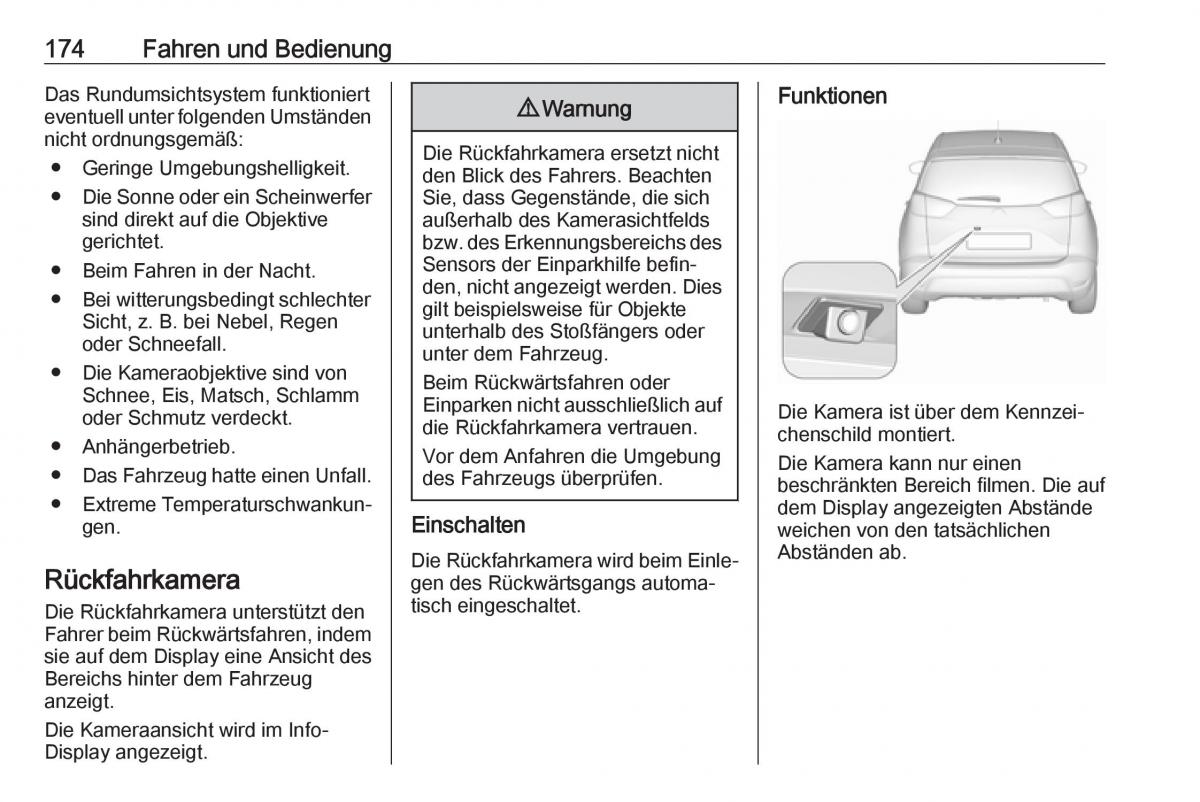 Opel Crossland X Handbuch / page 176