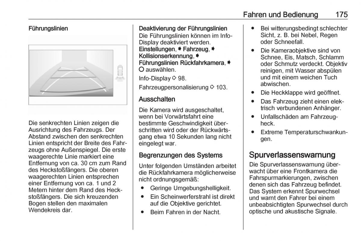 Opel Crossland X Handbuch / page 177