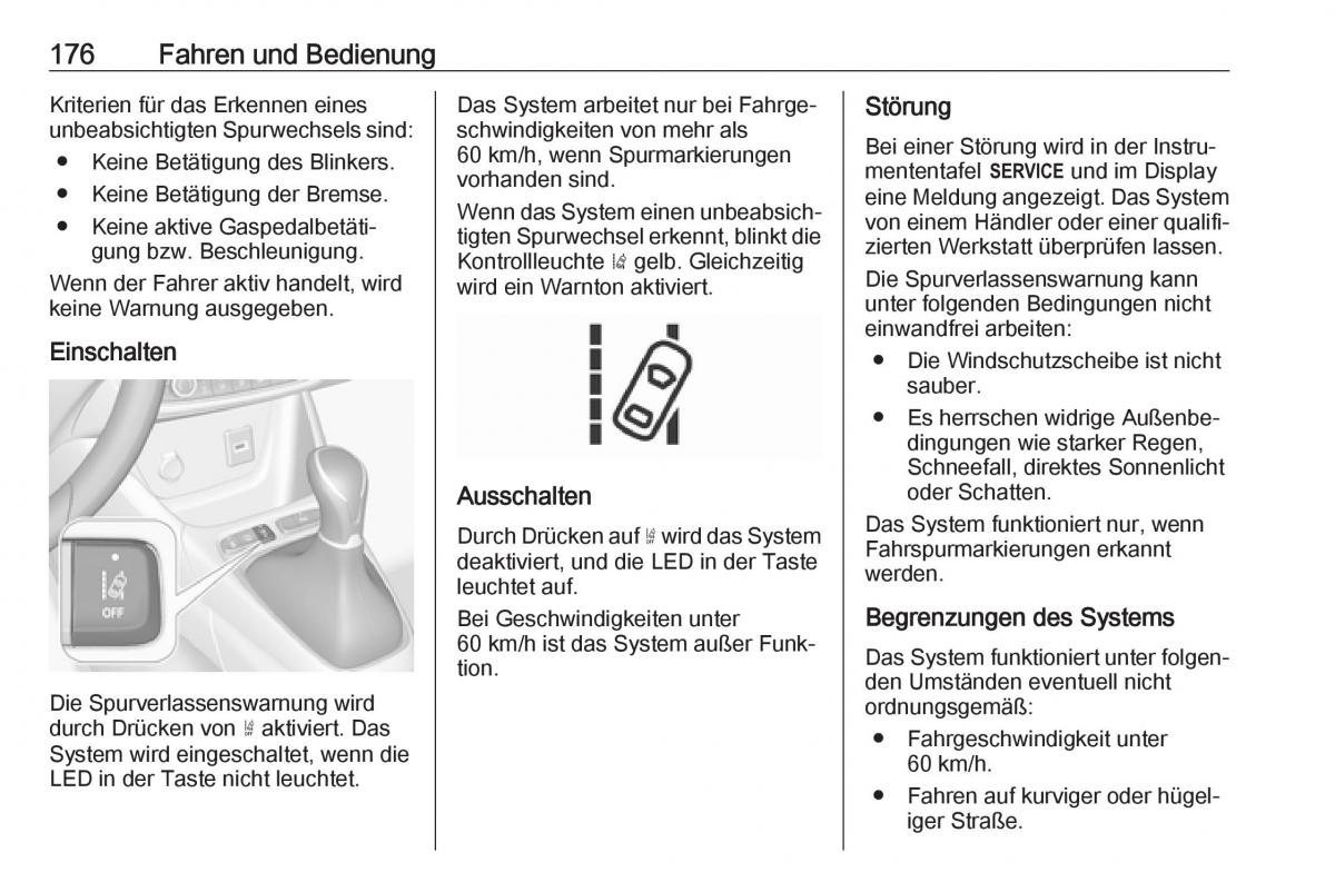 Opel Crossland X Handbuch / page 178