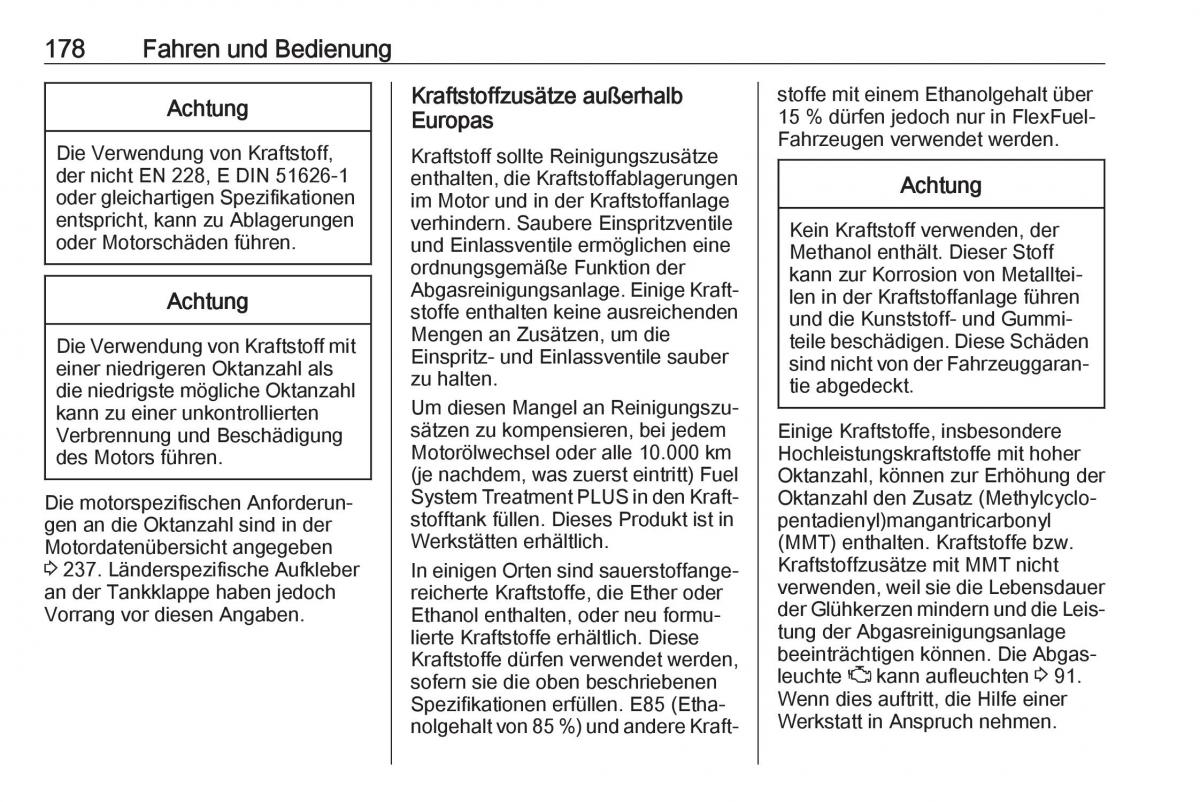 Opel Crossland X Handbuch / page 180