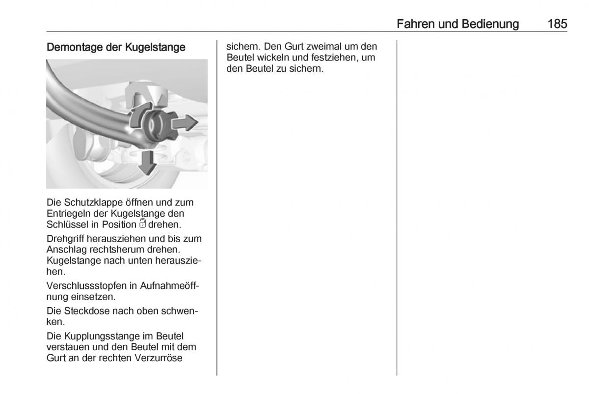 Opel Crossland X Handbuch / page 187