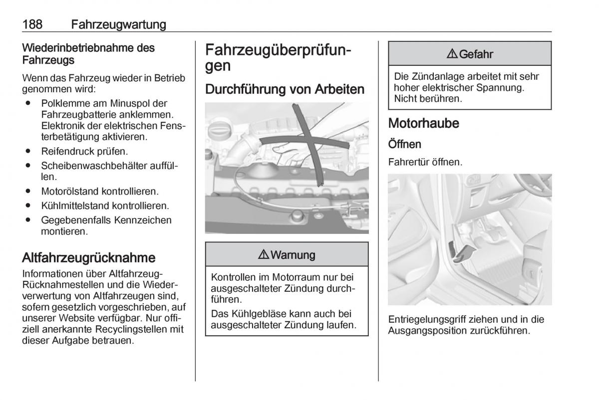 Opel Crossland X Handbuch / page 190