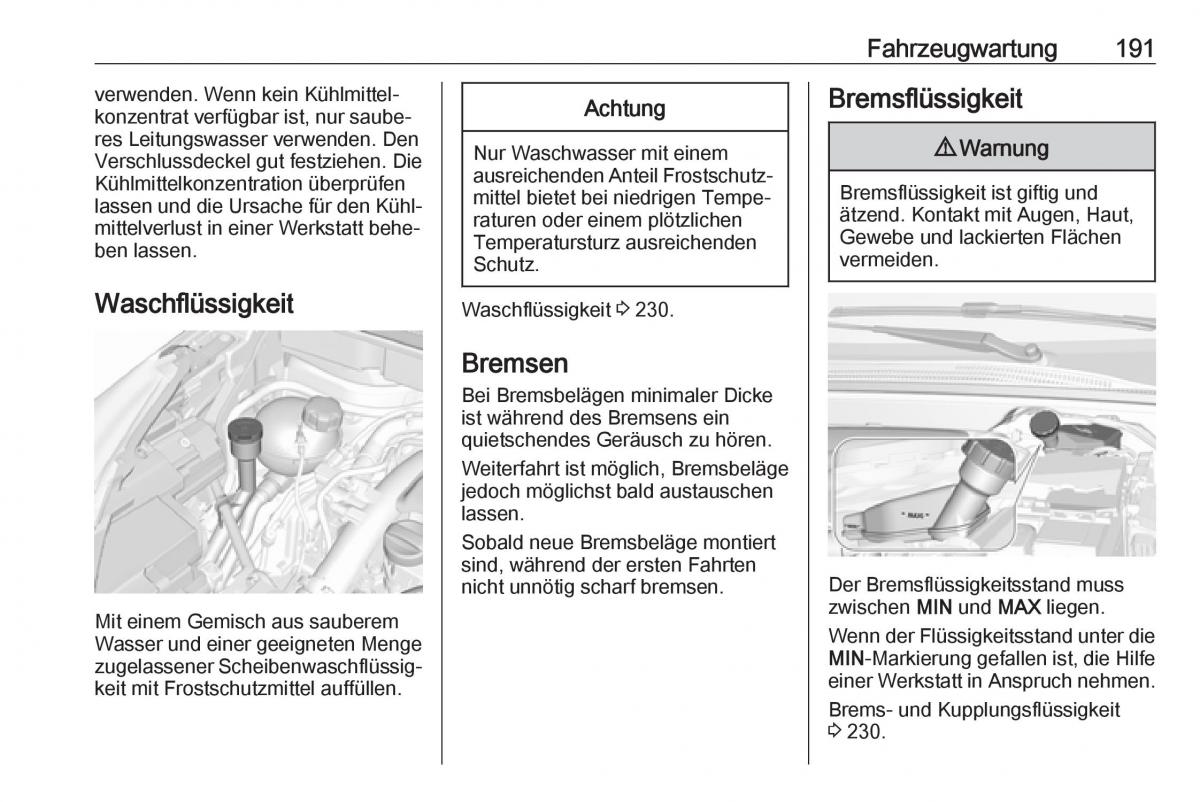 Opel Crossland X Handbuch / page 193