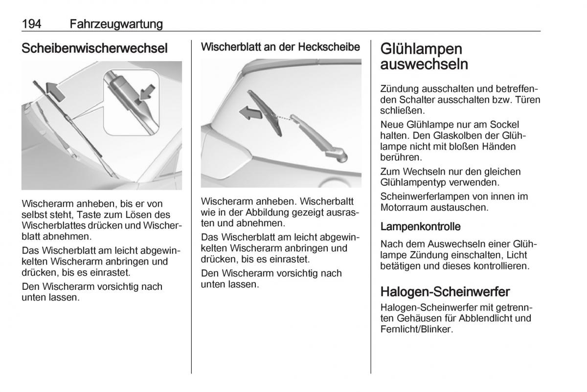 Opel Crossland X Handbuch / page 196