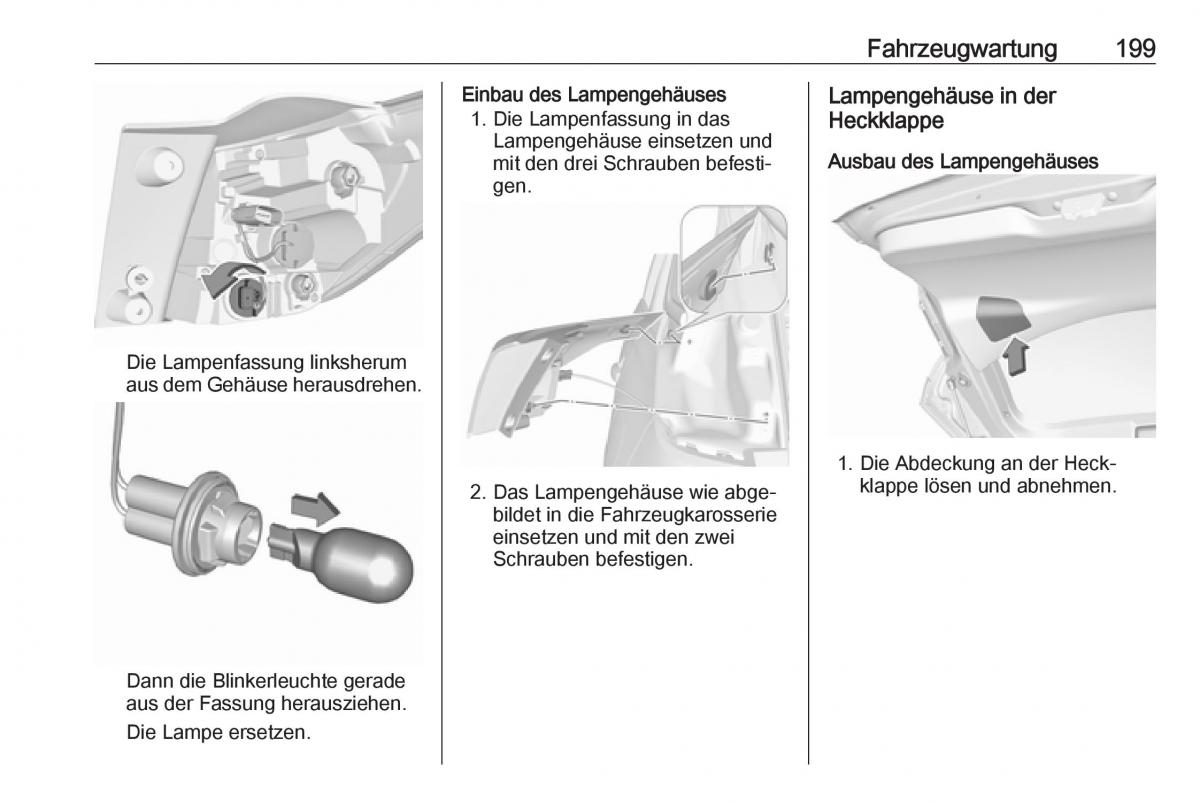 Opel Crossland X Handbuch / page 201