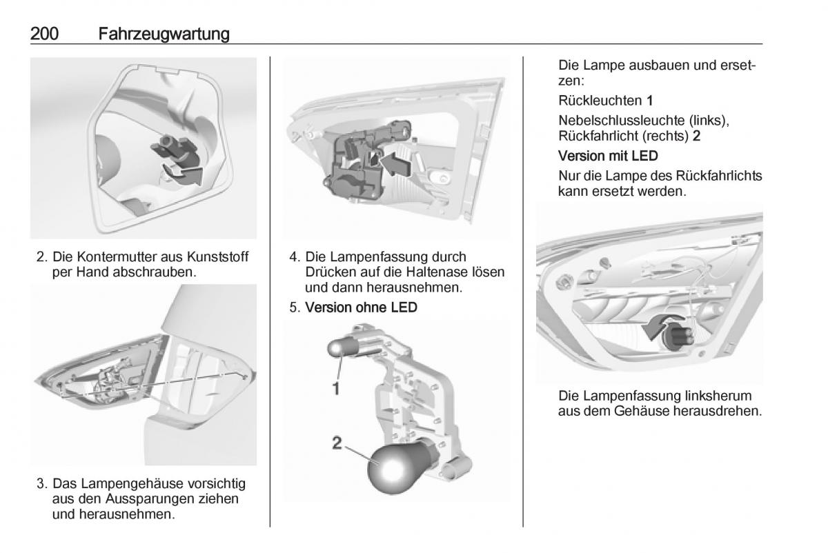 Opel Crossland X Handbuch / page 202