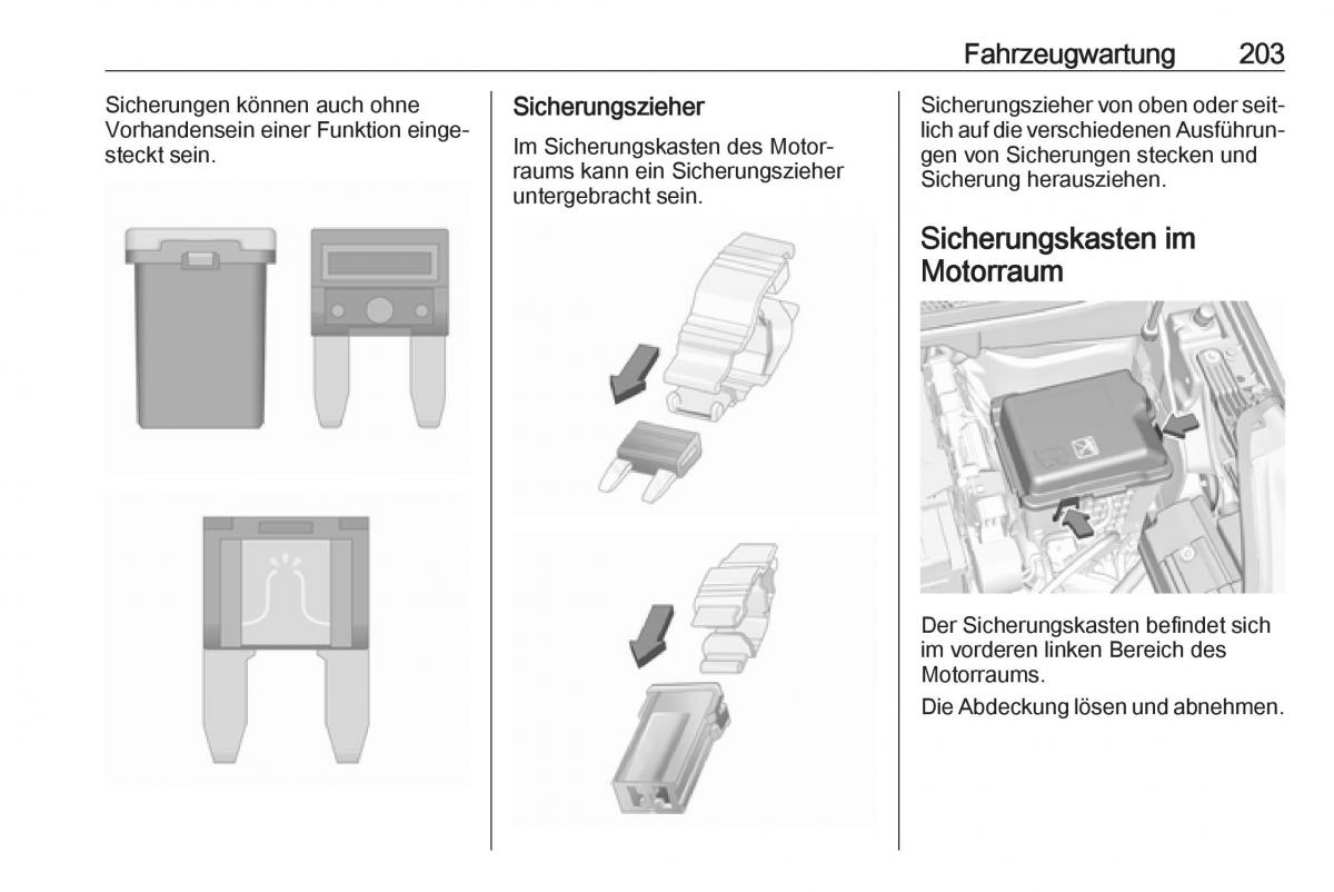 Opel Crossland X Handbuch / page 205