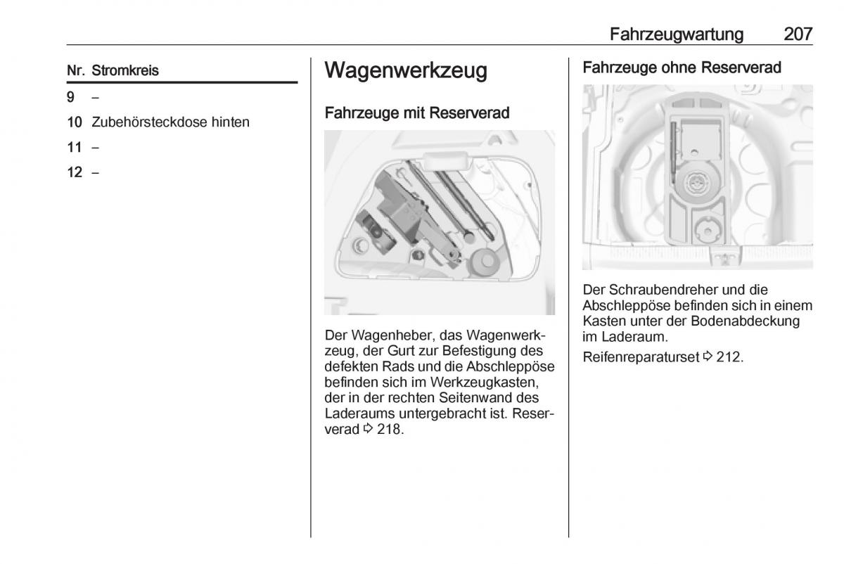 Opel Crossland X Handbuch / page 209