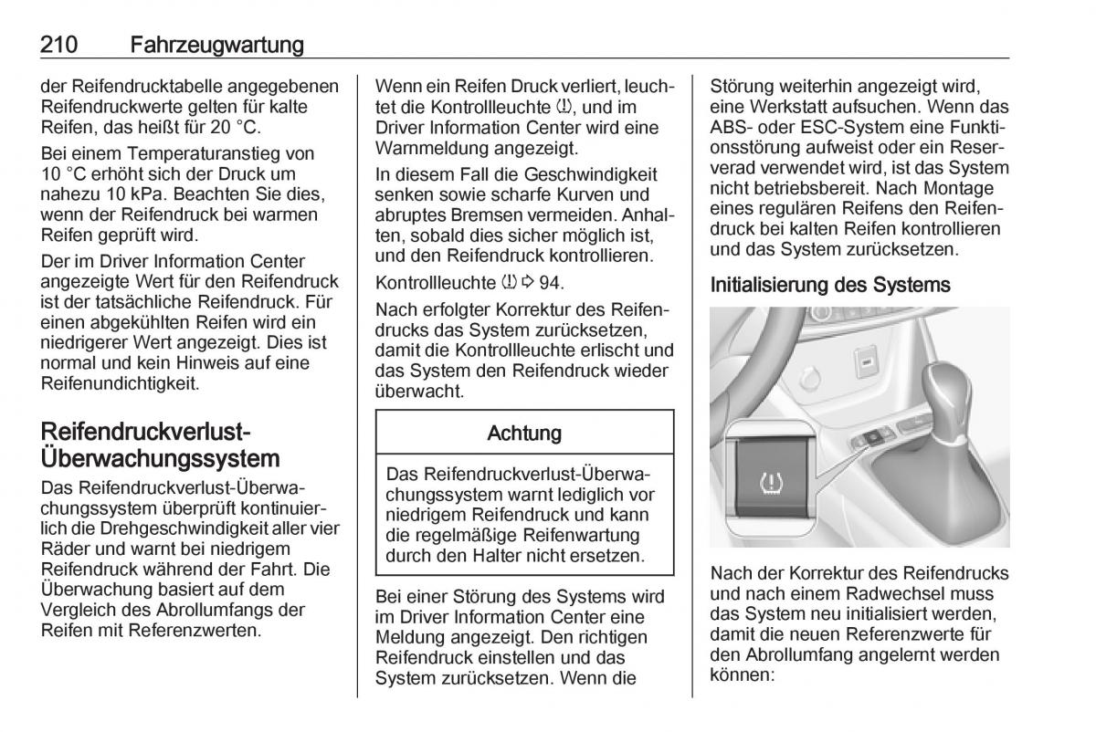 Opel Crossland X Handbuch / page 212