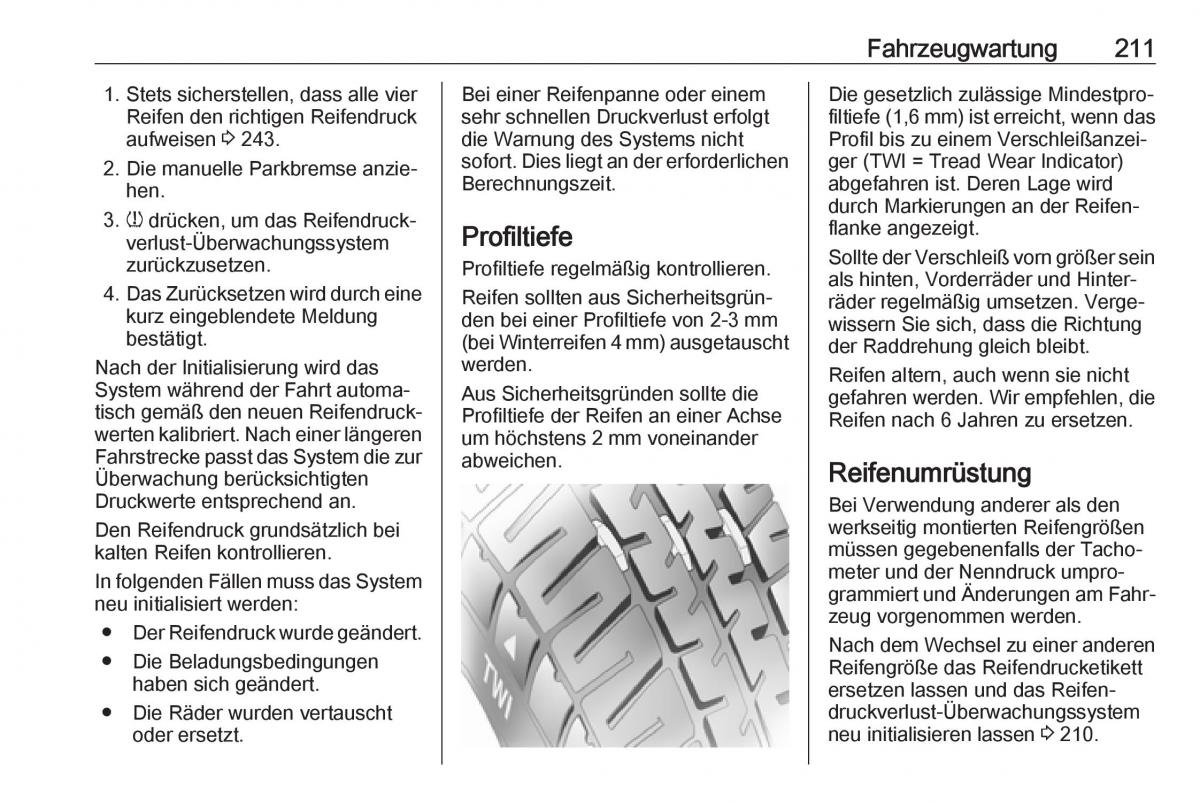 Opel Crossland X Handbuch / page 213