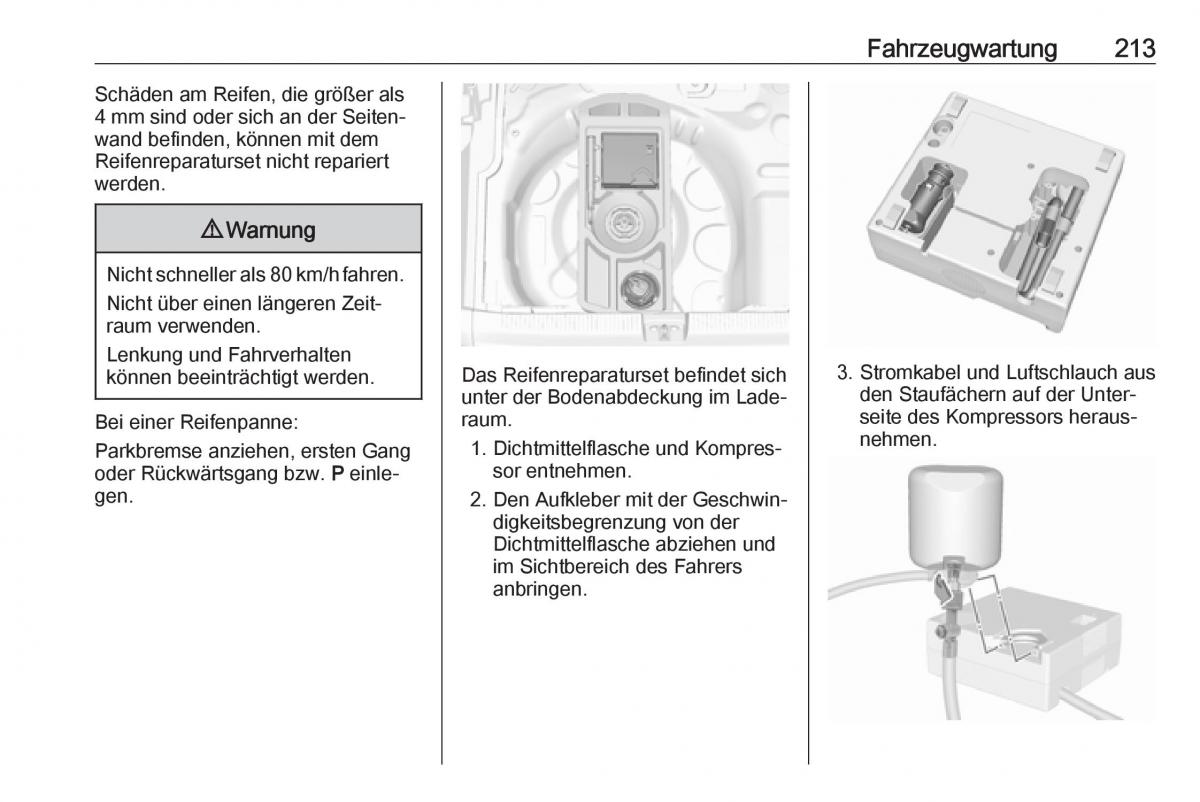 Opel Crossland X Handbuch / page 215