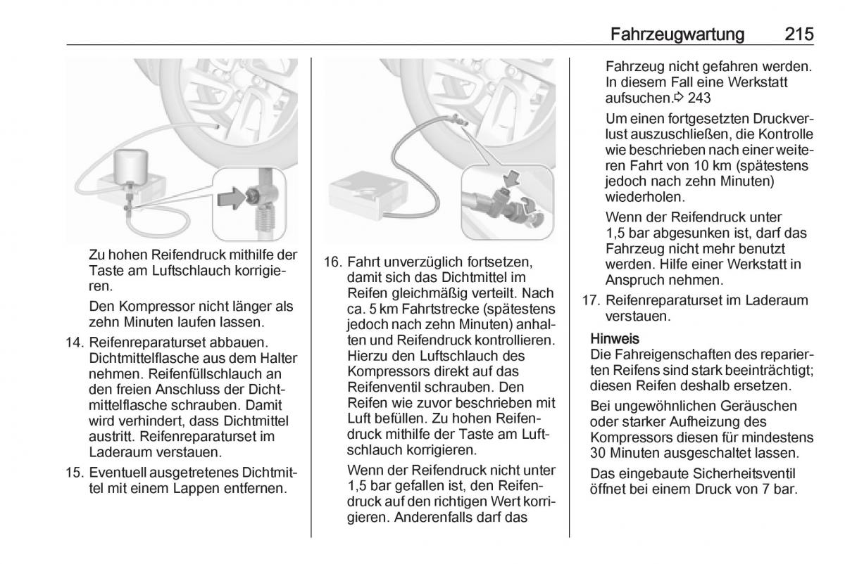 Opel Crossland X Handbuch / page 217